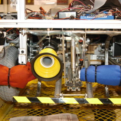 Front end of Vortex, showing vacuum and kicker