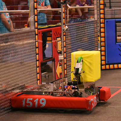 Our robot ready for its first 2018 match